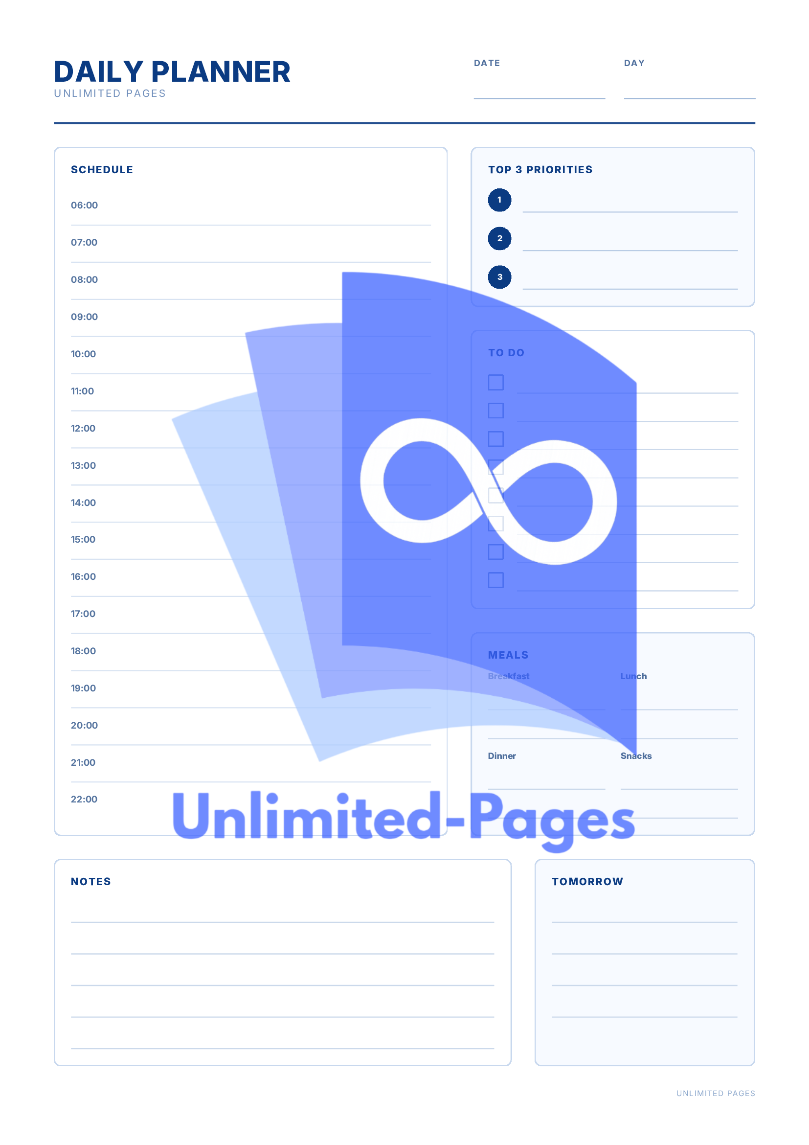 Daily Planner – Printbare Dagplanner