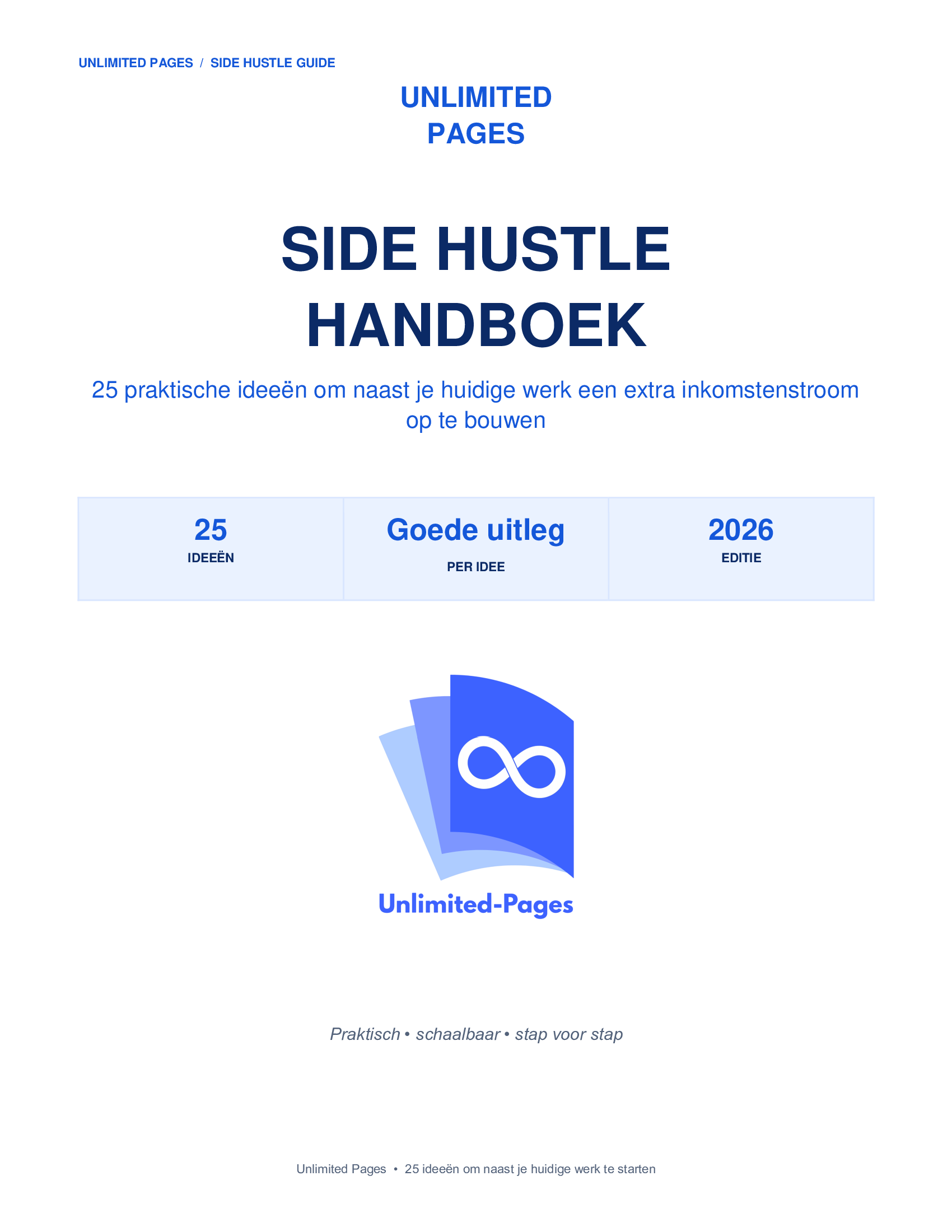 Side Hustle Handboek – 25 Ideeën om Extra Geld te Verdienen
