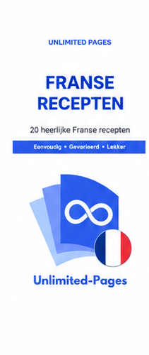 20 Franse Recepten – Nederlands digitaal kookboek van Unlimited Pages