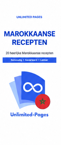 20 Marokkaanse Recepten – Nederlands digitaal kookboek van Unlimited Pages
