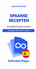 20 Spaanse Recepten – Nederlands digitaal kookboek van Unlimited Pages